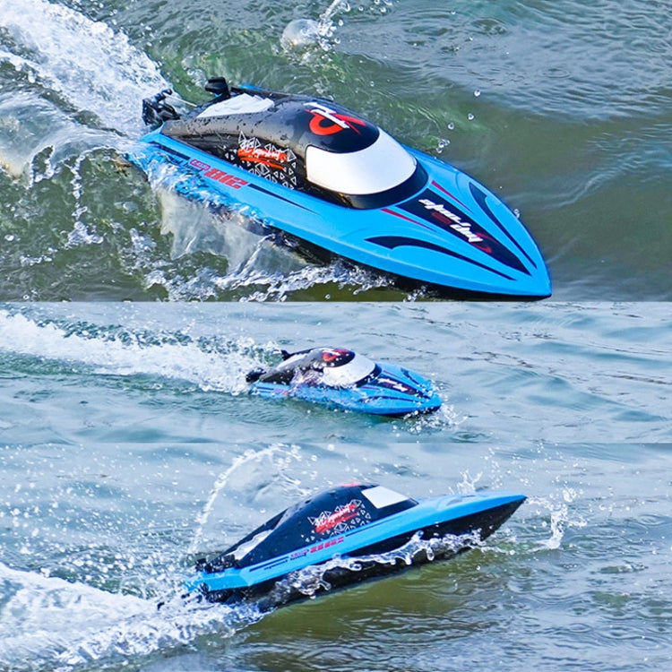 812 High-Speed RC Boat Large Horsepower Speedboat Long Endurance Waterproof Boys Water Toy Dual Batteries(Orange)