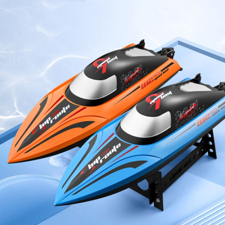 812 High-Speed RC Boat Large Horsepower Speedboat Long Endurance Waterproof Boys Water Toy Single Battery(Orange)