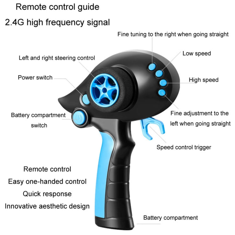 812 High-Speed RC Boat Large Horsepower Speedboat Long Endurance Waterproof Boys Water Toy Single Battery(Orange)