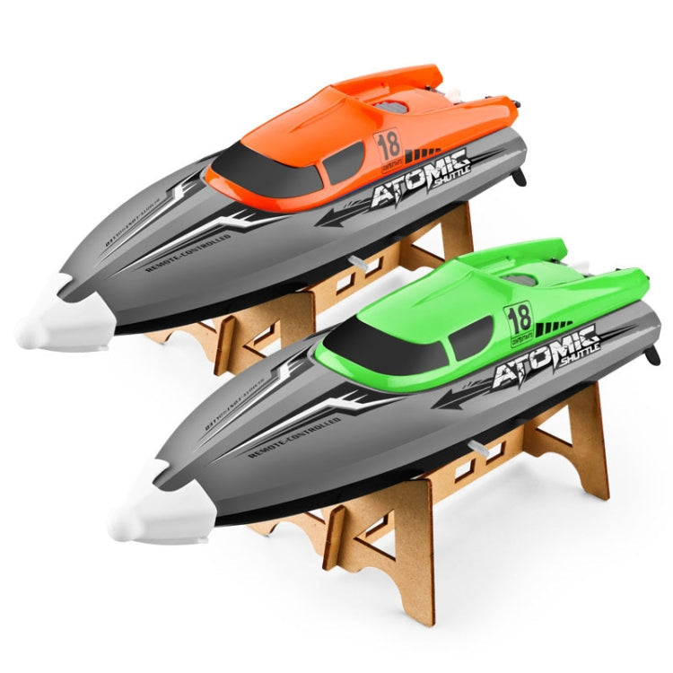 EB02 2.4G Wireless RC Boat Circulating Water-Cooled High-Speed Speedboat Racing Boat Model Toy(Green)