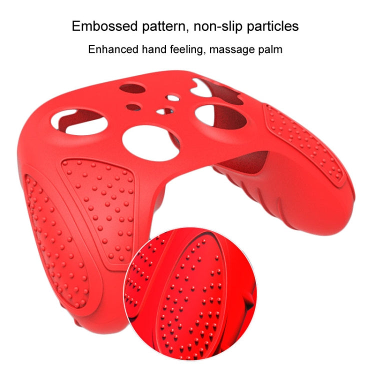 For XBox Series S / X Gamepad Non-Slip Silicone Protective Case(Red)