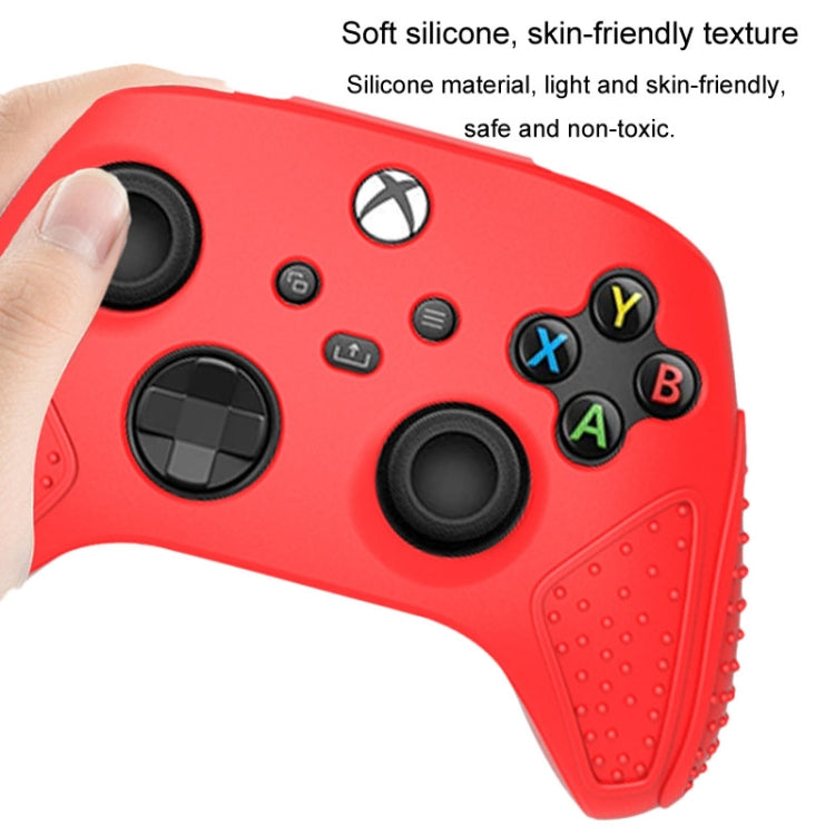 For XBox Series S / X Gamepad Non-Slip Silicone Protective Case(Red)