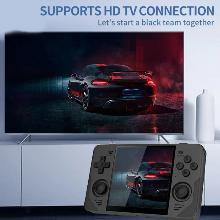 POWKIDDY RGB30  4 Inch IPS Screen Handheld Game Console Built In WIFI＋Bluetooth 16GB+256GB(Black)