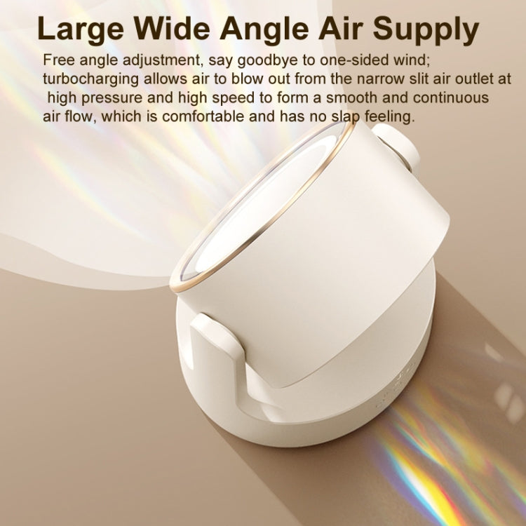 3 In 1 Multifunctional Desktop Fan with LED Light Cosmetic Mirror Rechargeable Oscillating