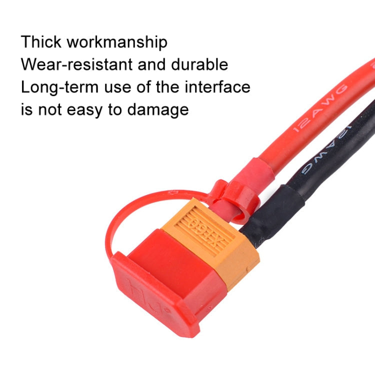 10pcs /Pack XT60 Lithium Battery Plug Protective Cover Plug Dustproof Anti-oxidation Insulation Cover(Yellow)