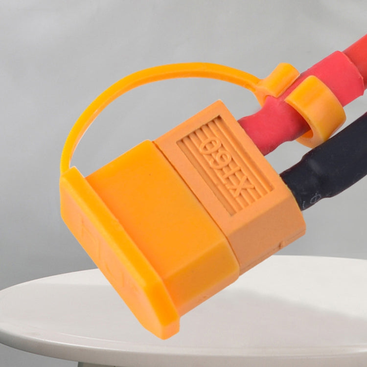 10pcs /Pack XT60 Lithium Battery Plug Protective Cover Plug Dustproof Anti-oxidation Insulation Cover(Yellow+Red)