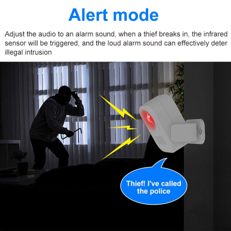 N911P Intelligent Infrared Sensor Recordable Doorbell Welcome Voice Prompt Loudspeaker