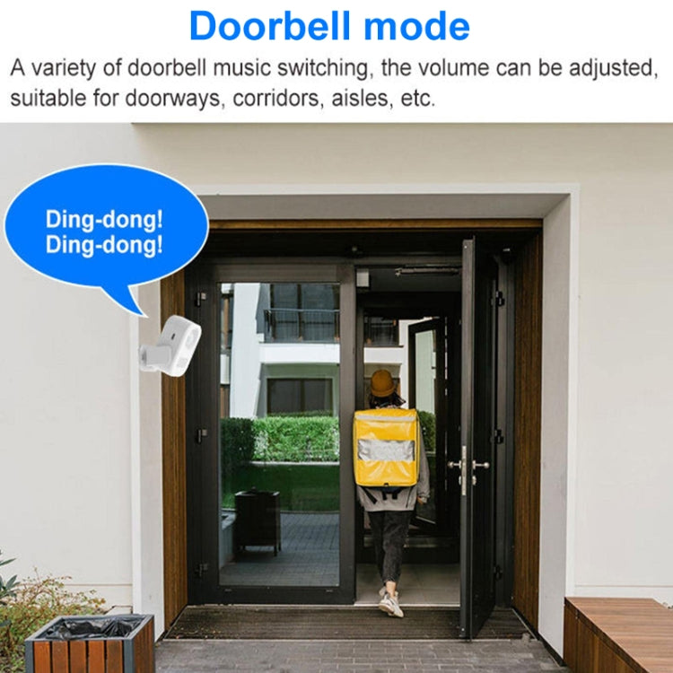 N911P Intelligent Infrared Sensor Recordable Doorbell Welcome Voice Prompt Loudspeaker
