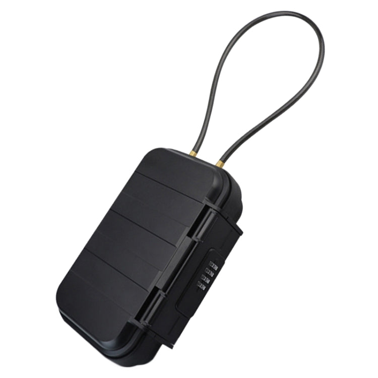 Outdoor Waterproof Beach Password Box Swimming Pool Cell Phone Keys Safe Deposit Box(Black)