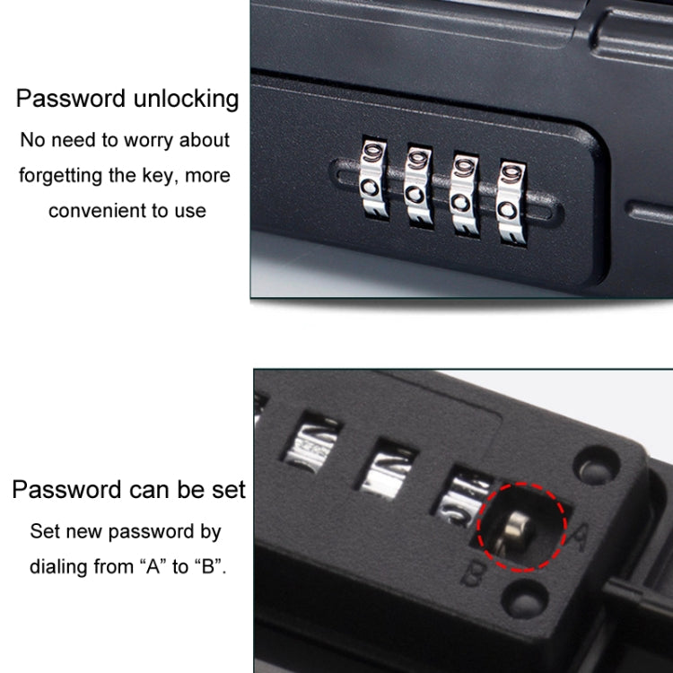 Outdoor Waterproof Beach Password Box Swimming Pool Cell Phone Keys Safe Deposit Box(Blue)