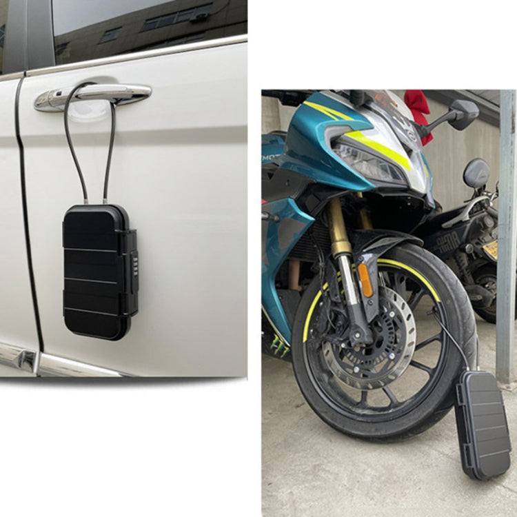 Outdoor Waterproof Beach Password Box Swimming Pool Cell Phone Keys Safe Deposit Box(Grey)