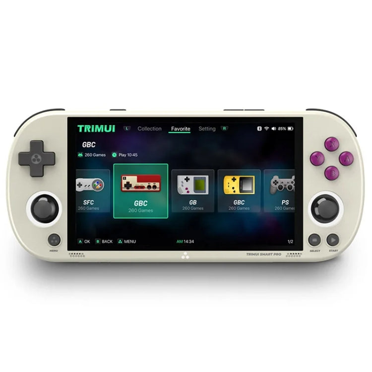 Trimui Smart Pro 4.96 Inch IPS Screen Handheld Game Console Open Source Linux System 64G(Grey)