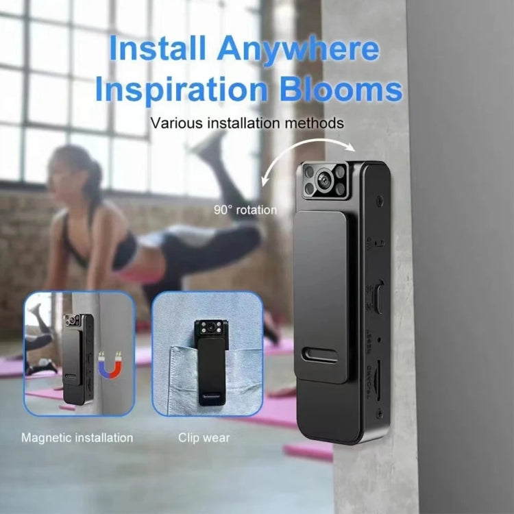 L8 WIFI Version  1080P Video Recorder 130 Degree Wide Angle Lens Camera With Back Clip Infrared Night Vision