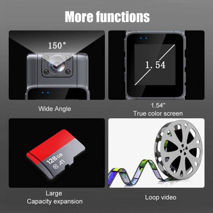 L11 1080P  With 32G Memory Card 1.54 Inch IPS Screen Mini Body Camera Night Vision Digital Video Recorder Sports DV