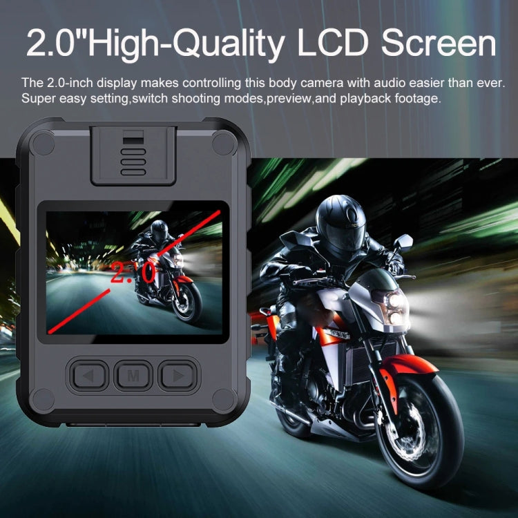 L9 2K WIFI Version  2.0 Inch IPS Screen Video Recorder With Back Clip IP65 Waterproof Mini Camcorders