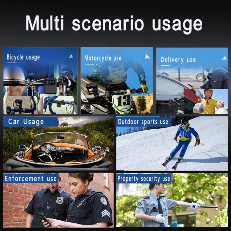 L9 1080P  2.0 Inch IPS Screen Video Recorder With Back Clip IP65 Waterproof Mini Camcorders