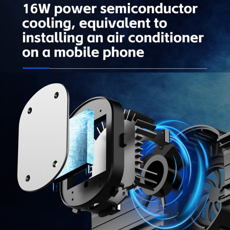 BSP-D10S Wireless Stretch Game Controller With Heat Dissipation Fan for Switch / Android / IOS / PC / PS3 / PS4(White)