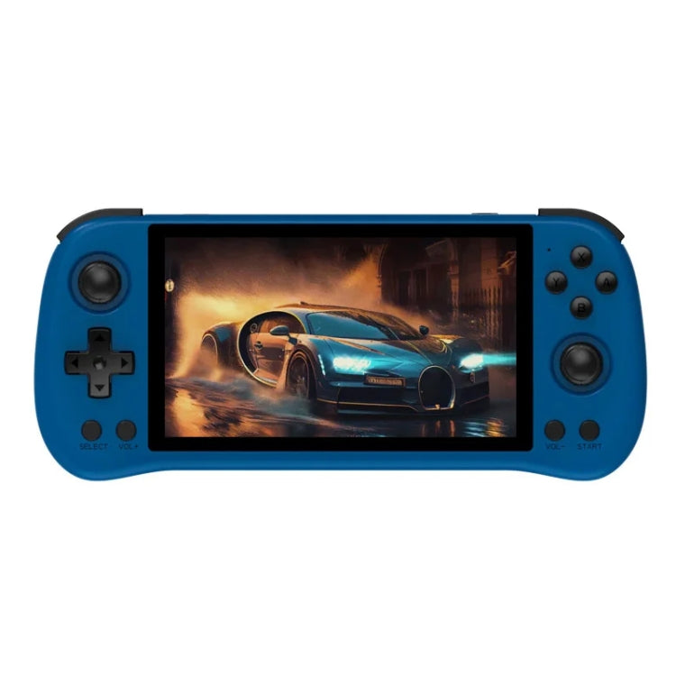 POWKIDDY X55 Game Console 5.5 Inch 1280 X 720 IPS Screen RK3566 Linux System Open-Source Retro Video Player 16GB+256GB(Blue)