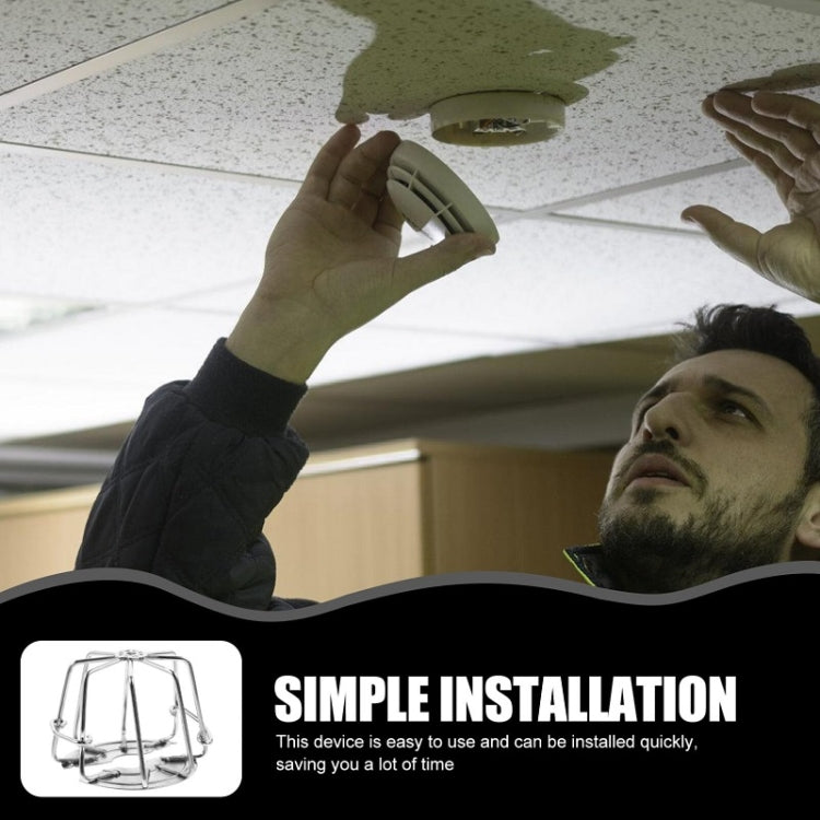 Non-disassembly Fire Sprinkler Head Protective Cover Bracket, Style: For 6-point Sprinkler