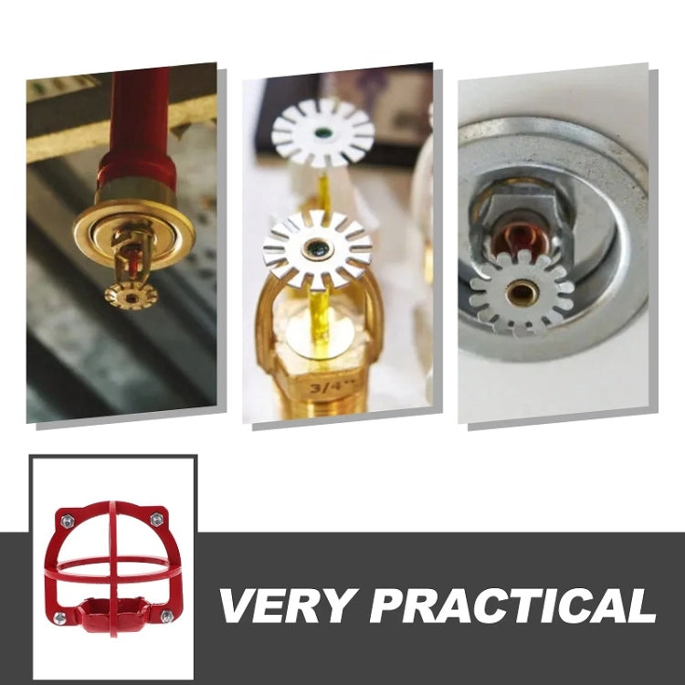 Non-disassembly Fire Sprinkler Head Protective Cover Bracket, Style: For Red 6-point Sprinkler