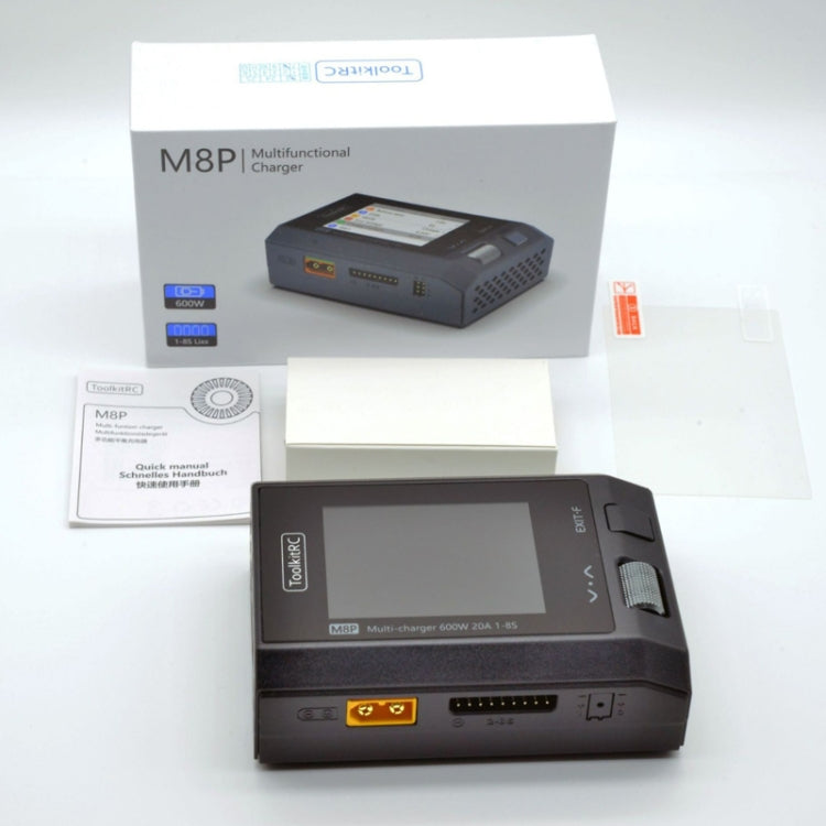 ToolkitRC M8P Aerial Model Drone Powerful Li-Po Battery Balance Charger(Black)