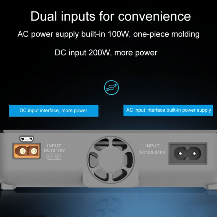 ToolkitRC Q4AC Four-Channel Airplanes And Drones Model Li-Po Battery Balance Charger(EU Plug)