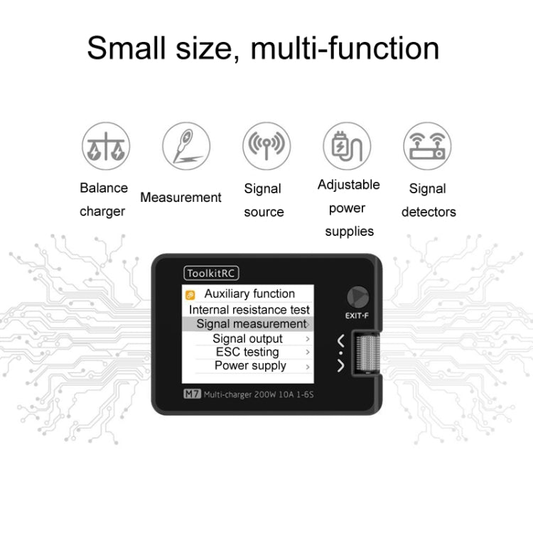 ToolkitRC M7 Boat Model Aviation Li-Po Battery Balance Charger(Black)