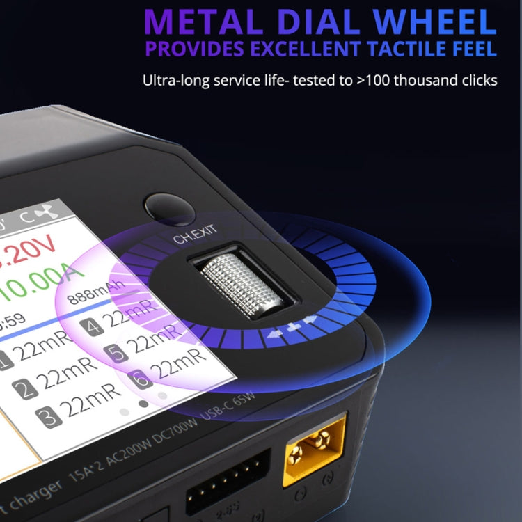 ToolkitRC M6DAC Dual Way Aeromodelling Drone Li-Po Battery Balance Charger(US Plug)