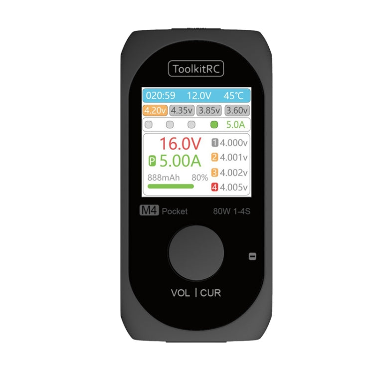 ToolkitRC M4Pocket Modeling LiPo Battery Balance Pocket Charger(Black)