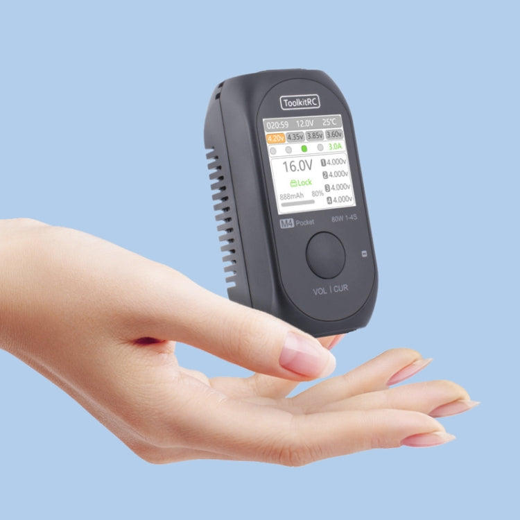 ToolkitRC M4Pocket Modeling LiPo Battery Balance Pocket Charger(Black)