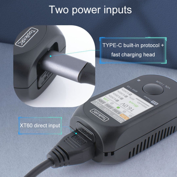 ToolkitRC M4Pocket Modeling LiPo Battery Balance Pocket Charger(Black)