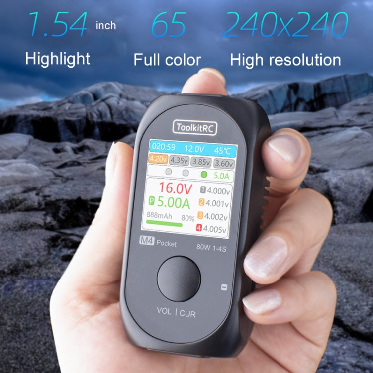 ToolkitRC M4Pocket Modeling LiPo Battery Balance Pocket Charger(Black)