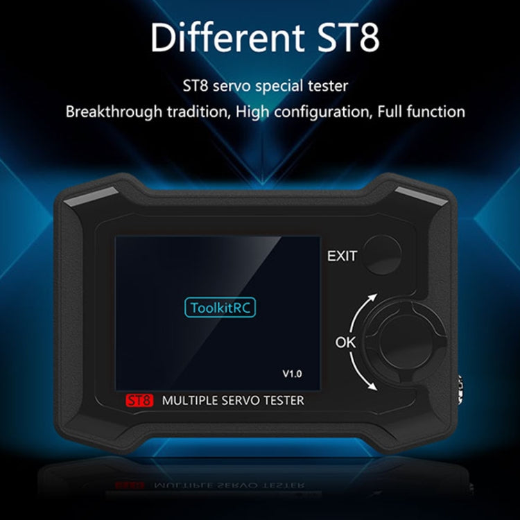 ToolkitRC ST8 Multi-Channel Servo Tester Signal Test Current Collector(Black)