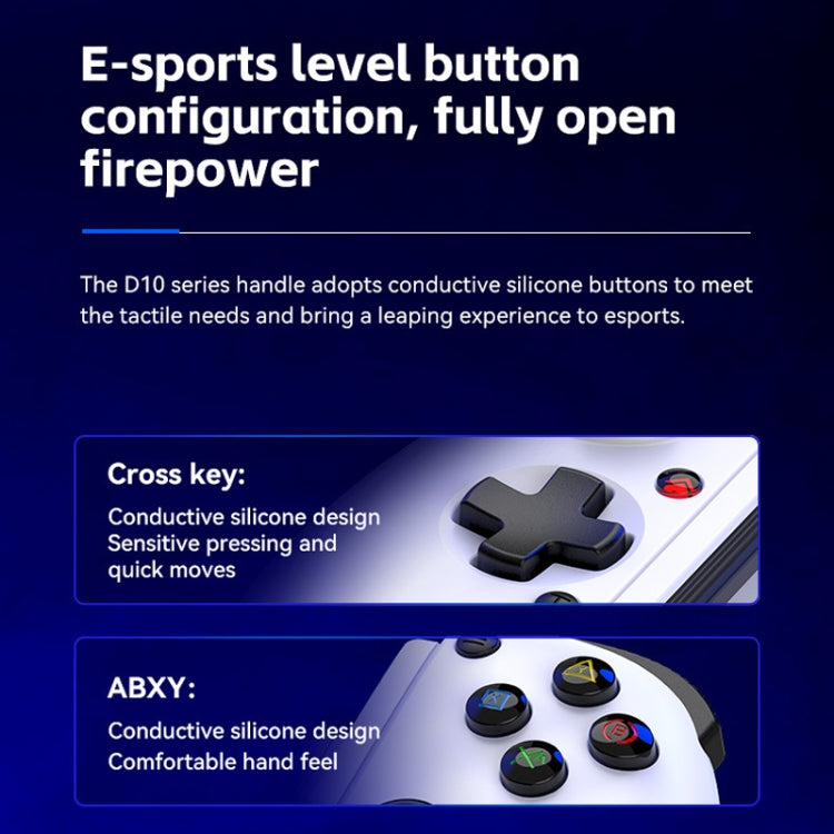 BSP-D10 Wireless Stretch Game Controller for Switch / Android / IOS / PC / PS3 / PS4(Black)