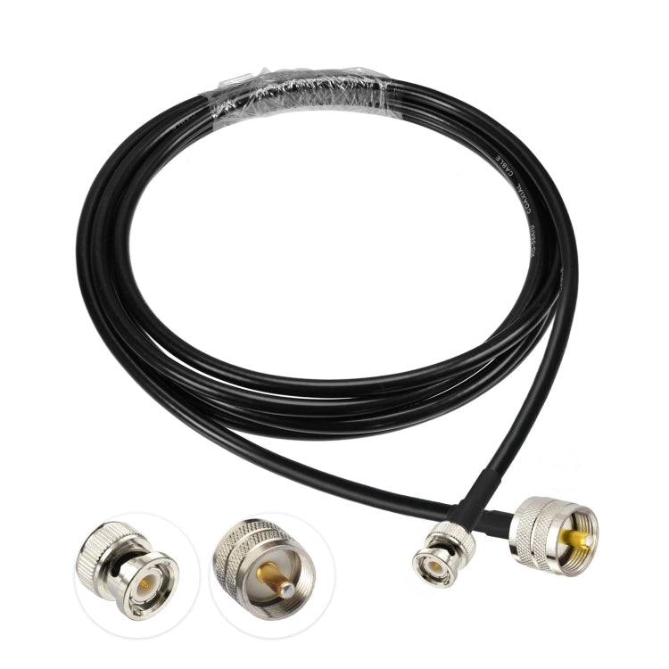 3m BNC Male To UHF Male RG58 Adapter Cable