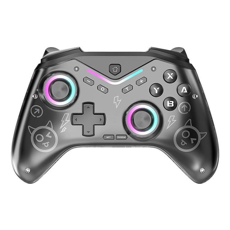 CM-619  Bluetooth Game Controller Programmable with RGB Lights for Switch / Steam Deck / PC / IOS / Android(Black)