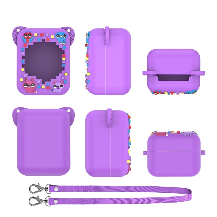 For Bitzee Electronic Pet Machine Silicone Protective Case(Light Purple)