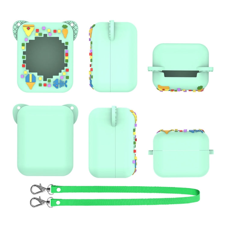 For Bitzee Electronic Pet Machine Silicone Protective Case(Mint Green)