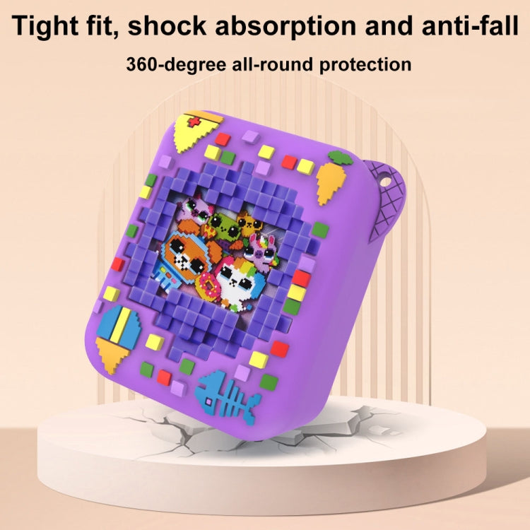 For Bitzee Electronic Pet Machine Silicone Protective Case(Light Purple)