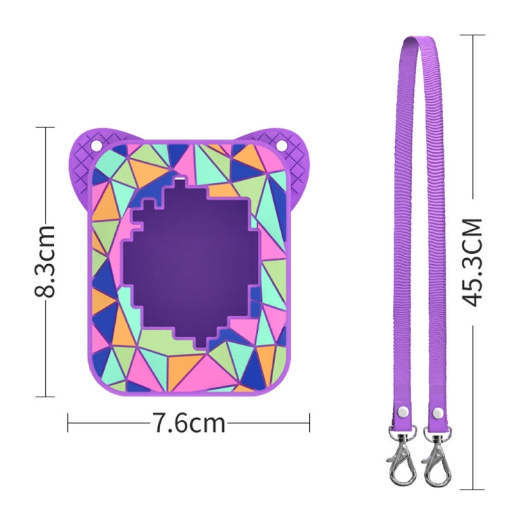 For Bitzee Magicals Digital Electronic Pet Gaming Machine Silicone Protective Cover(Light Purple)