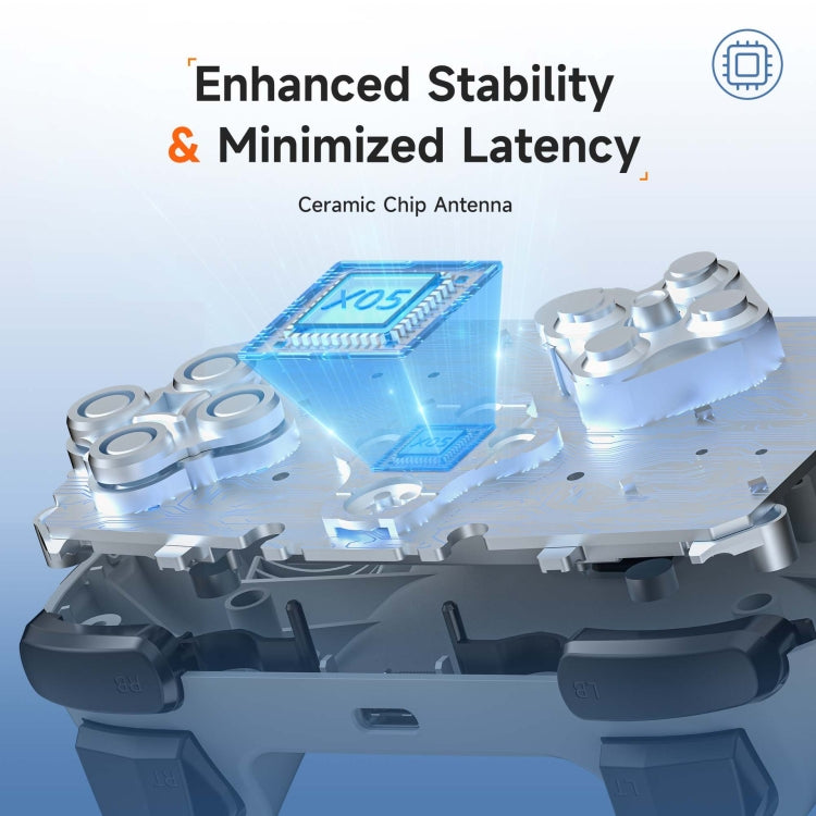 EasySMX X05 Wireless Gamepad Hall RGB Effect Controller For PC / Phone / Switch / Steam Deck(Green)