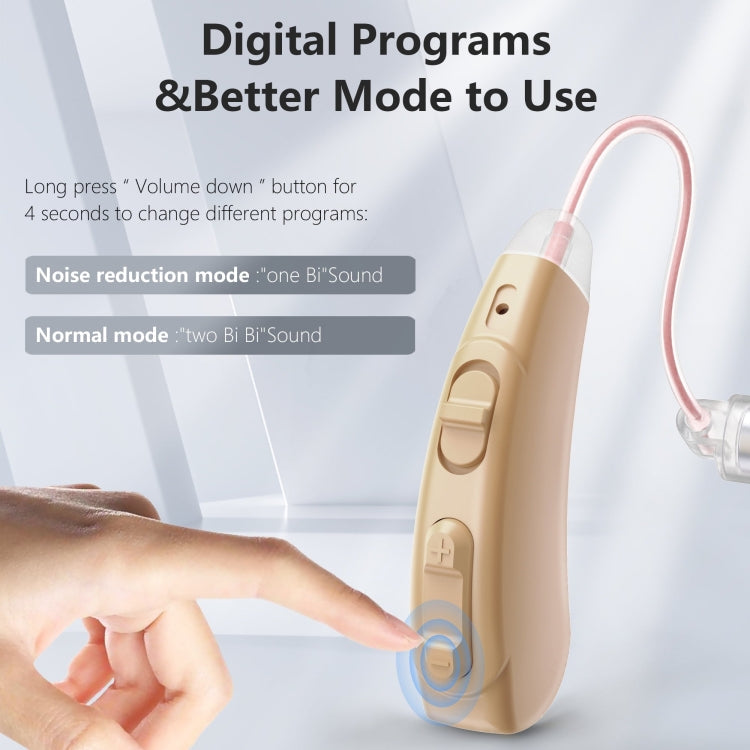 Z-128 Mini Invisible Rechargeable Digital Hearing Aid Personal Sound Amplifier(Skin Color)