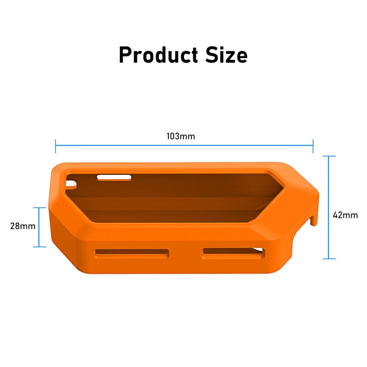 For Flipper Zero Electronic Pet Silicone Full-Cover Protective Case(Orange)