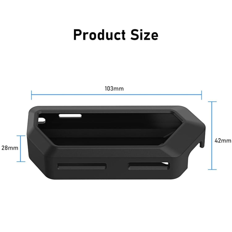 For Flipper Zero Electronic Pet Silicone Full-Cover Protective Case(Black)