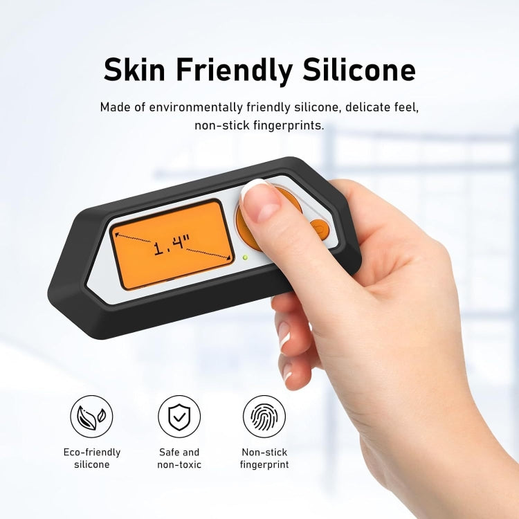 For Flipper Zero Electronic Pet Silicone Full-Cover Protective Case(Black)