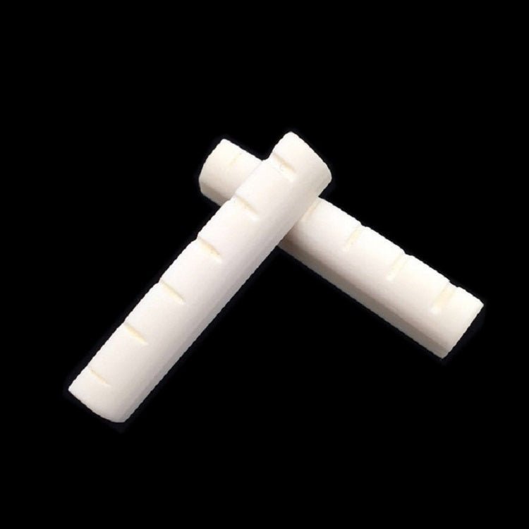 Guitar String Pillow Upper and Lower Ox Bone Pillow Bridge Guitar Accessories(White)