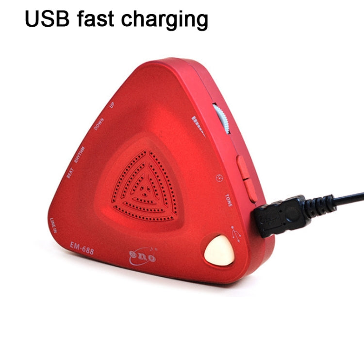 ENO EM-688 Electronic Vocal Rechargeable Metronome For Piano/Guitar/Drum/Guzheng/Violin(Red)