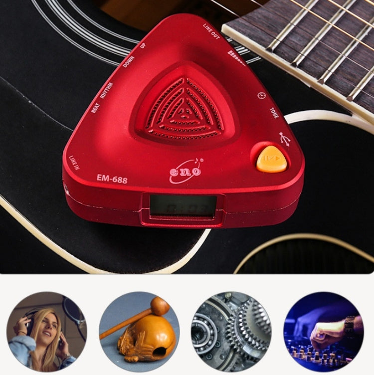 ENO EM-688 Electronic Vocal Rechargeable Metronome For Piano/Guitar/Drum/Guzheng/Violin(Blue)