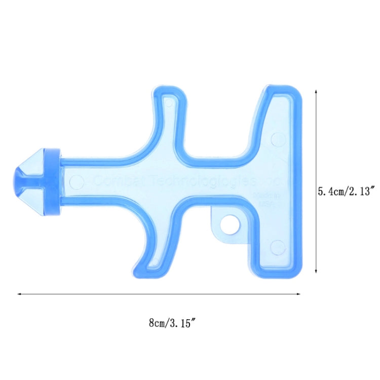 2 PCS Outdoor Emergency Strong Self-defense Personal Protection Security Tool Women Finger Stinger Drill(Black)