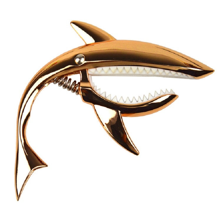 Shark Shape Zinc Alloy Guitar Capo(Rose Gold)